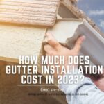 A professional installing a new gutter on a residential home.