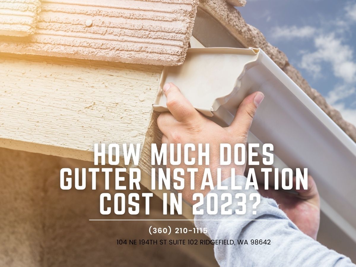 A professional installing a new gutter on a residential home.