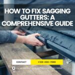 How to Fix Sagging Gutters: A Comprehensive Guide Person repairing a sagging gutter with tools.
